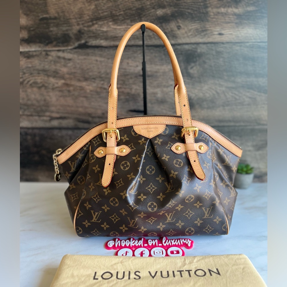 Authentic Louis Vuitton Tivoli GM Monogram Shoulder Handbag Tote Purse LV Bag